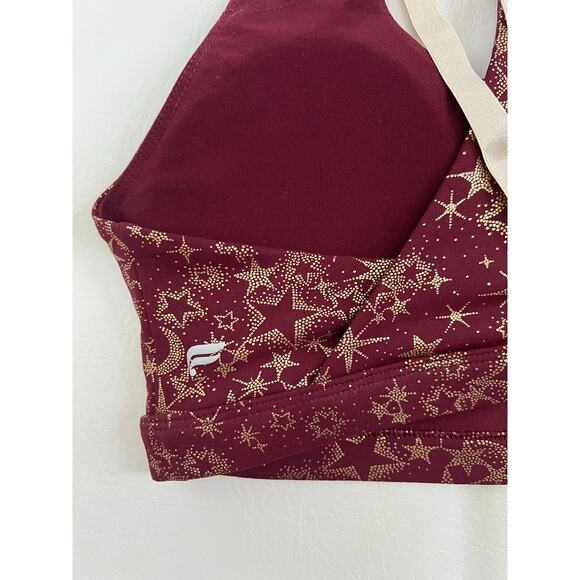 Fabletics Boost Medium Impact Sports Bra stardust gold Athleisure Workout - Picture 5 of 6